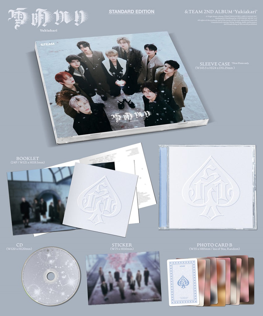 &TEAM - Yukiakari Album Standard Japanese Edition Inclusions