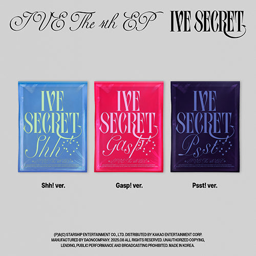 IVE - IVE Secret Album [Standard Version] (VERSION CHOICE) – lilakshop