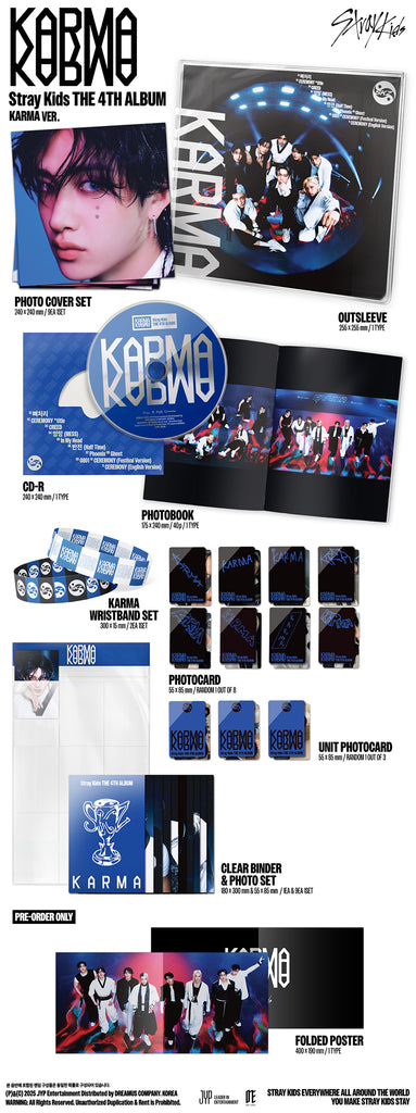 Stray Kids - Karma Album [Limited Version] Inclusions