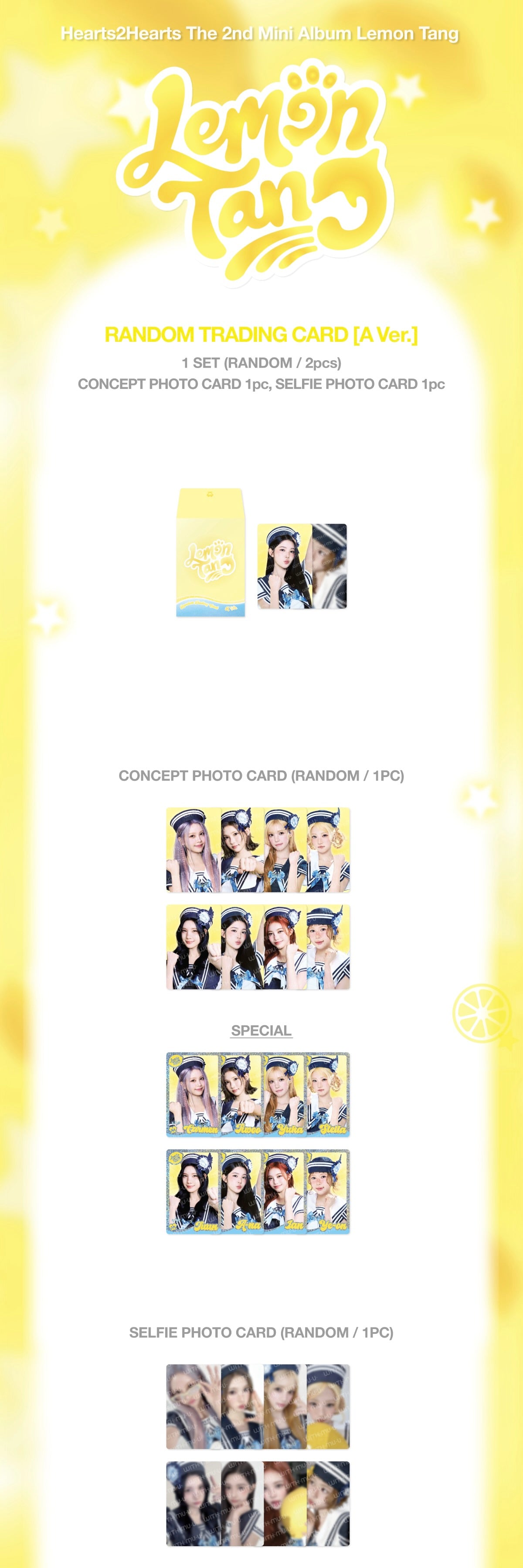 PRE ORDER) Hearts2Hearts - POP-UP LEMON TANG MD | RANDOM TRADING