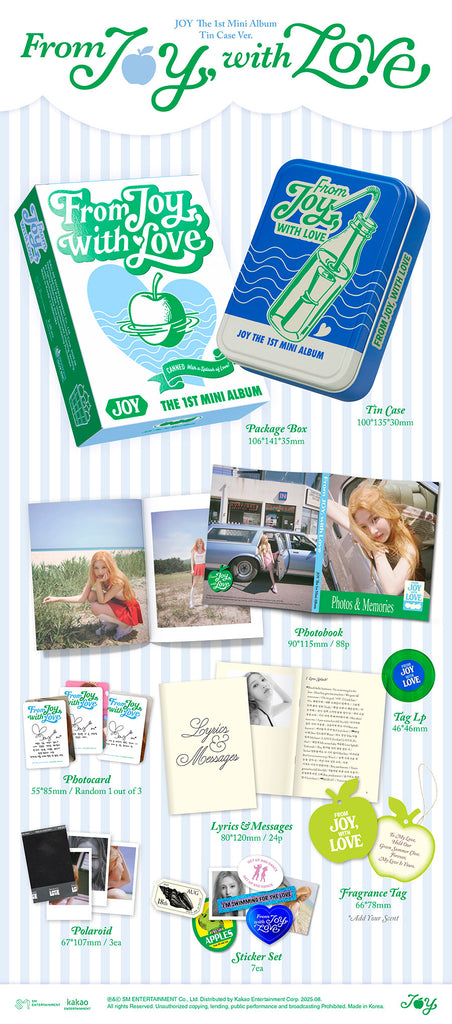 JOY - From Joy, With Love Album [Tin Case Version] Inclusions