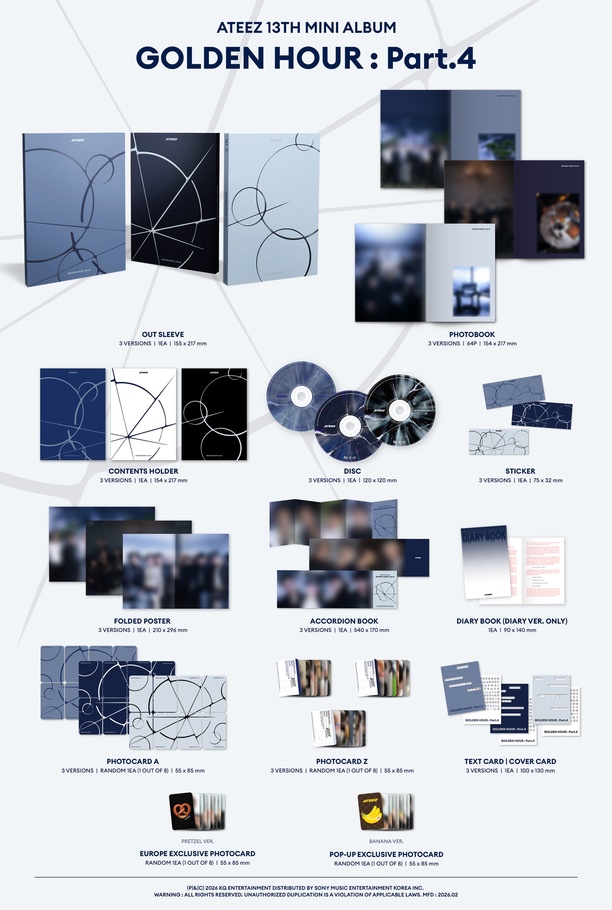 ATEEZ - GOLDEN HOUR : Part.4 Album - hello82 Europe POP-UP