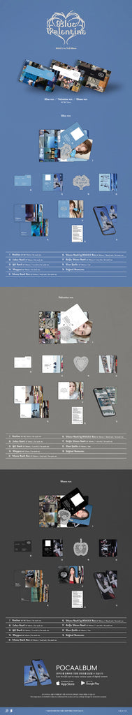 NMIXX - Blue Valentine Album [POCAALBUM]  Inclusions