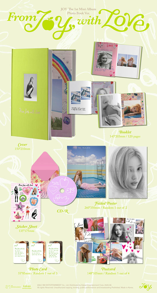 JOY - From Joy, With Love Album [Photobook Version] Inclusions