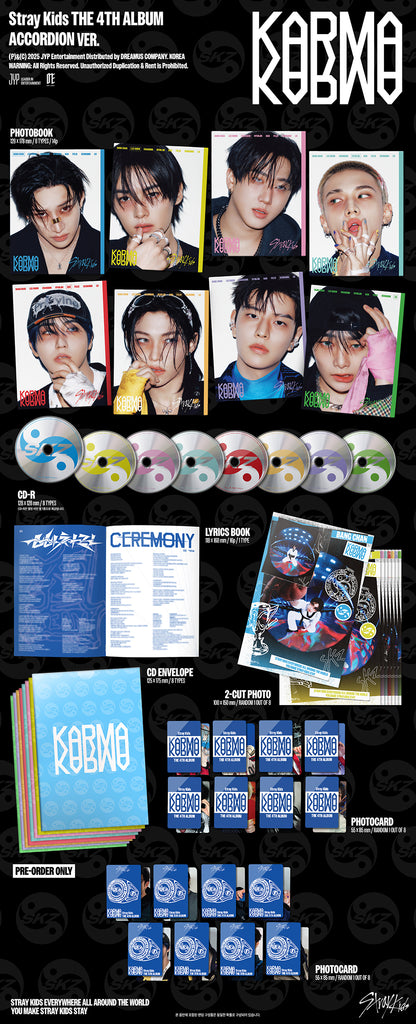 Stray Kids - Karma Album [Accordion Version] Inclusions