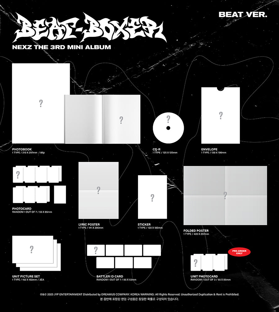 NEXZ - Beat-Boxer Album [Standard Version] Inclusions
