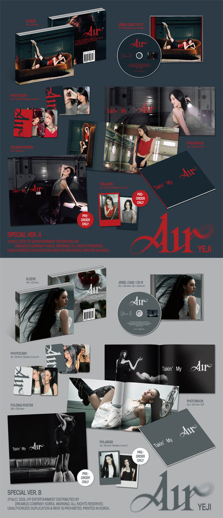 Yeji - Air Album Special Version Inclusions