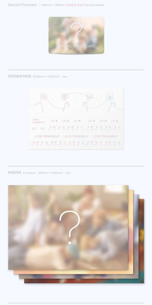 BTS - LOVE YOURSELF 承 ‘Her’ Album Inclusions