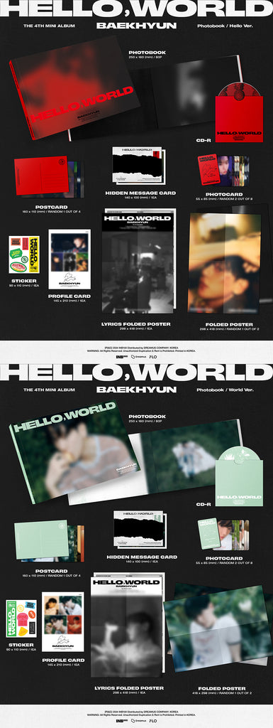 Baekhyun - Hello World Album Inclusions