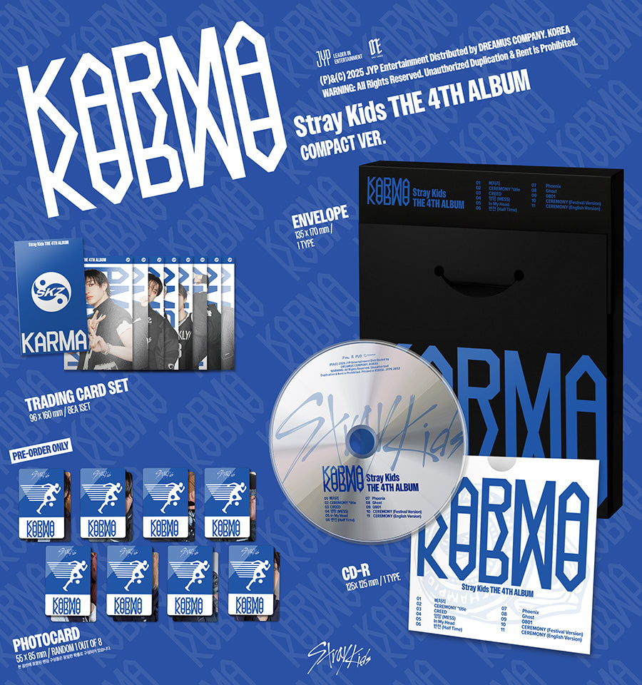 Stray Kids - Karma Album [Compact Version] Inclusions