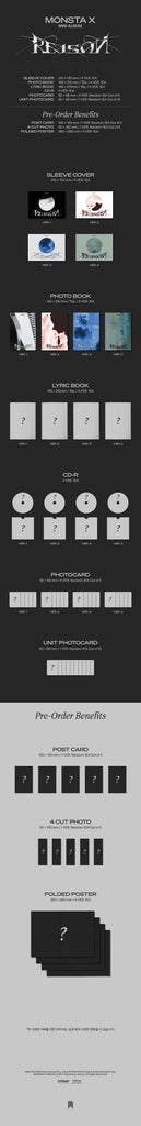 Monsta X - Reason Album Inclusions