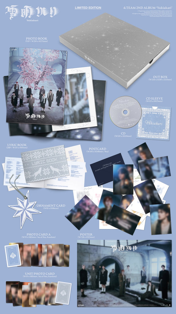 &TEAM - Yukiakari Album [Limited Edition] Inclusions