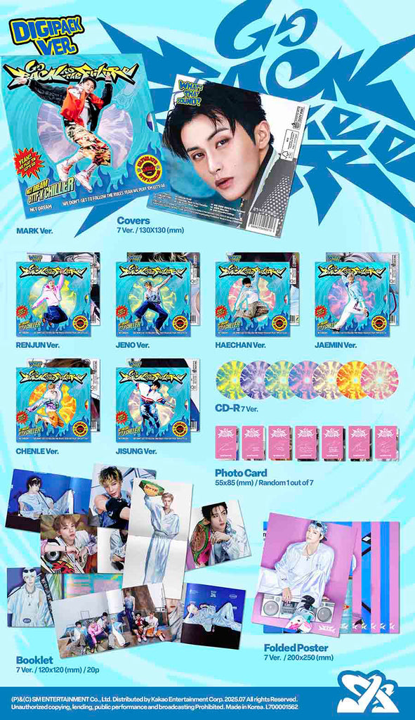 NCT Dream - Go Back To The Future Album [Digipack Version] Inclusions