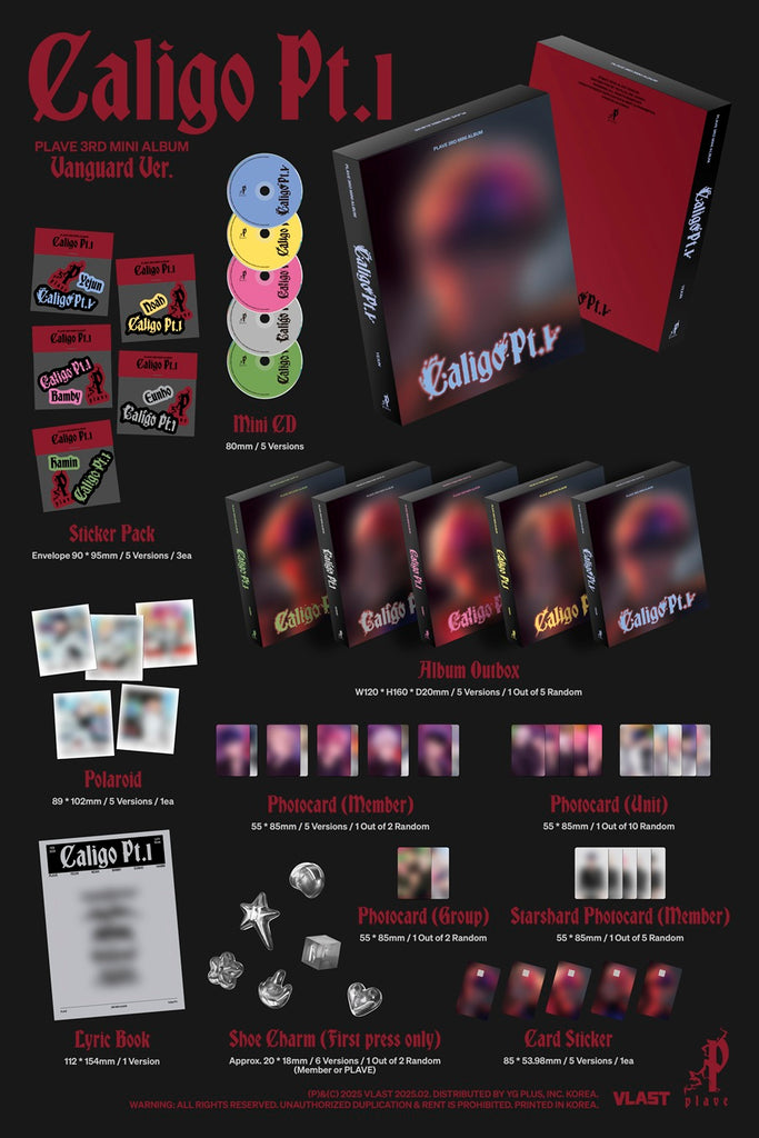PLAVE - Caligo Pt.1 Album Vanguard Version Inclusions