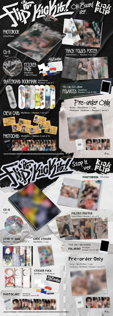 KickFlip - Flip It Kick It Album Standard Version Inclusions