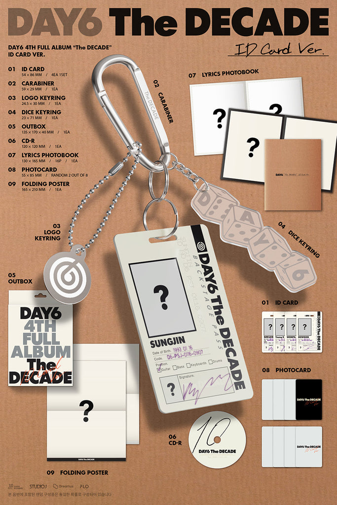 DAY6 - The Decade Album [MD Version] Inclusions