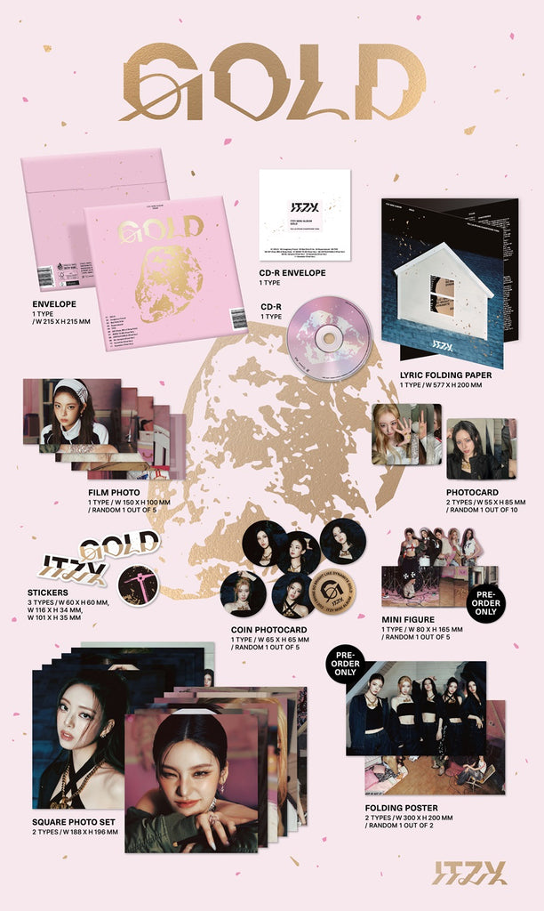 Itzy - Gold Album Special Edition Inclusions