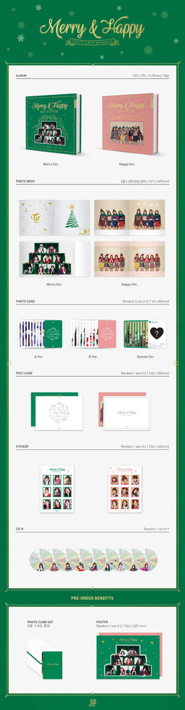 Twice - Merry & Happy Album Inclusions