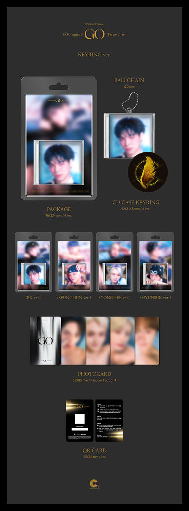 CIX- Go Chapter 1: Go Together Album [Keyring Version]  Inclusions