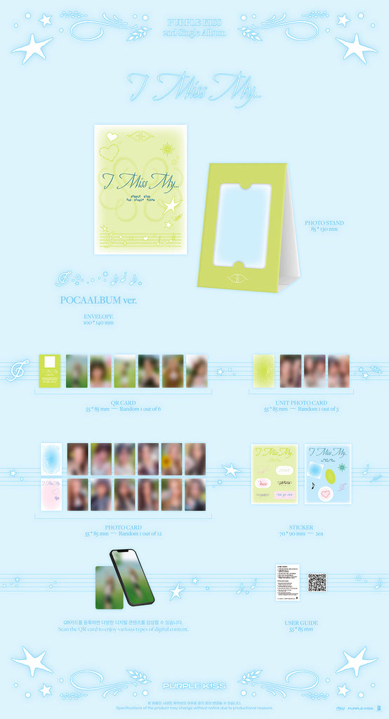 Purple Kiss - I Miss My... Album [POCA Version] Inclusions
