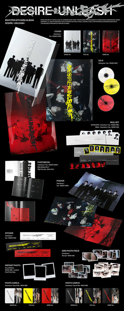 DESIRE : UNLEASH [MINE Ver.] (Signed Exclusive) - ENHYPEN Store