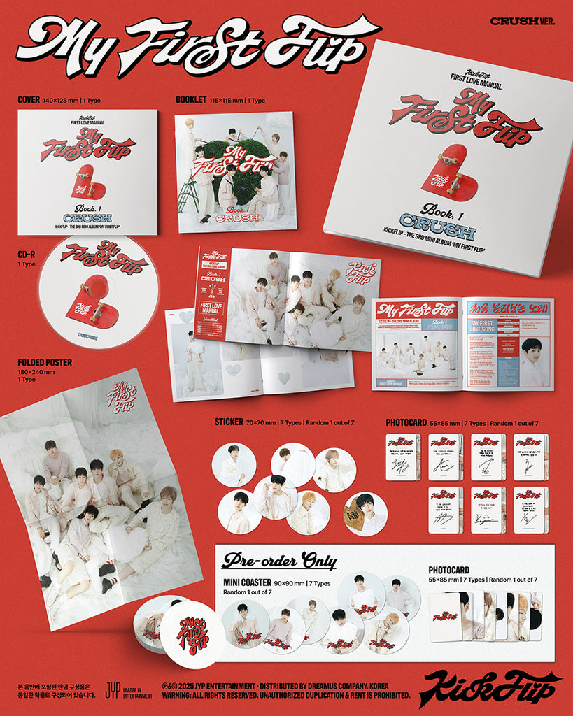 KickFlip - My First Flip Album [Digipack Version] Inclusions