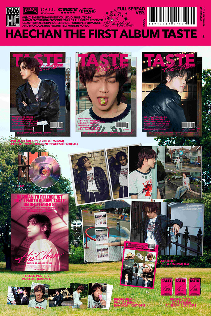 Haechan - Taste Album [Full Spread Version]  Inclusions
