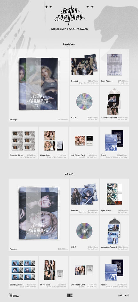 NMIXX - Fe3O4: Forward Album Standard Version Inclusions