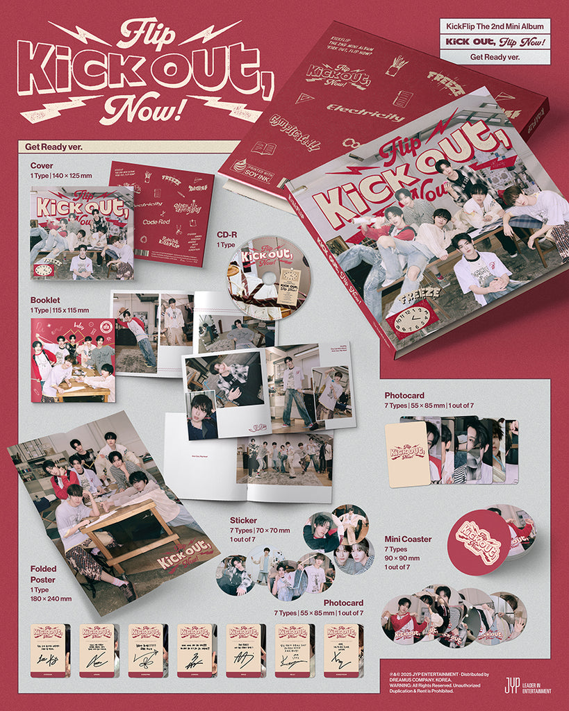 KickFlip - Kick Out, Flip Now! Album Digipack Version inclusions