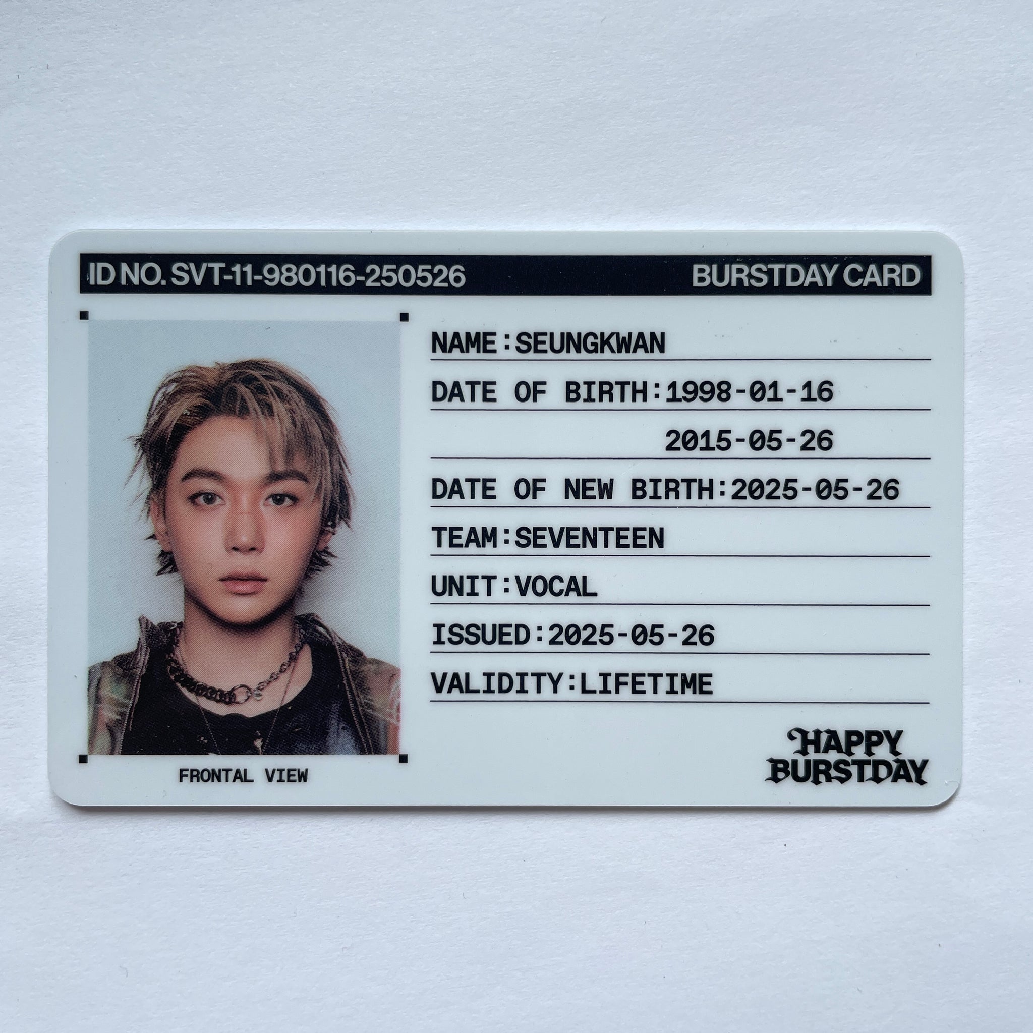 RESTOCK) Seventeen - Happy Burstday ID Card Set (member choice