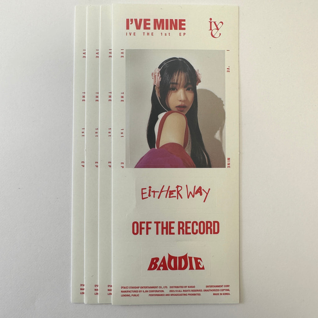 IVE I've Mine Album Stickers wonyoung