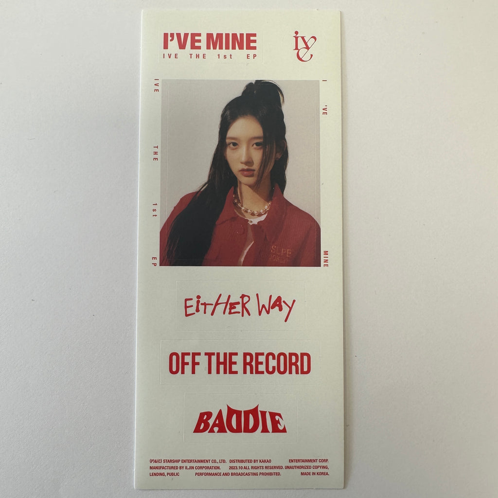 IVE I've Mine Album Stickers gaeul