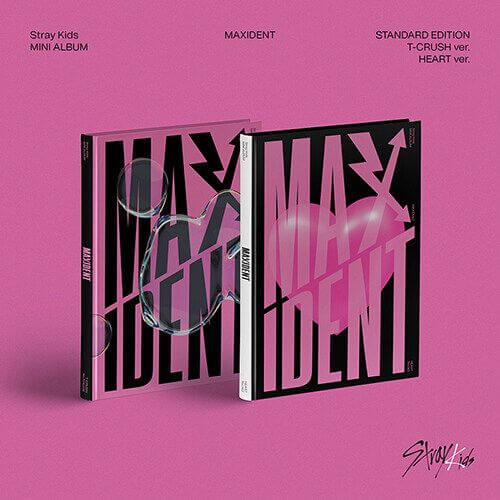 Stray Kids Maxident Album T-crush ver and Heart ver