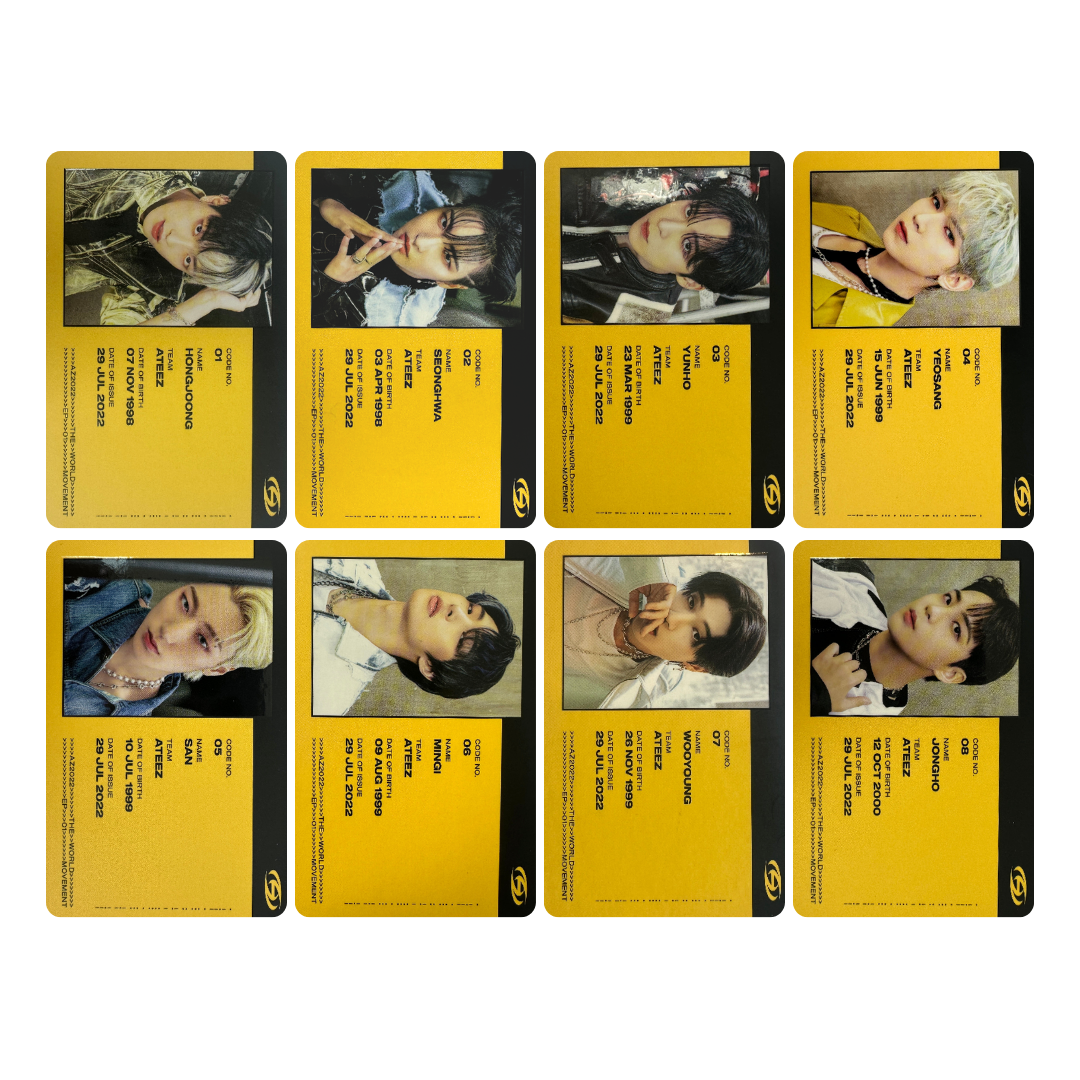 RESTOCK) ATEEZ - The World Ep.1: Movement Diary Ver. ID Set