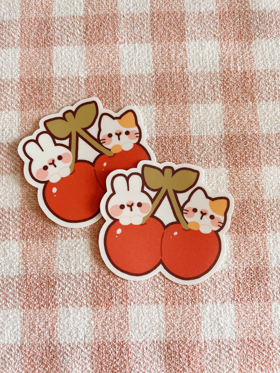 [Cherry Rabbit] Cherry Friends Sticker – lilakshop