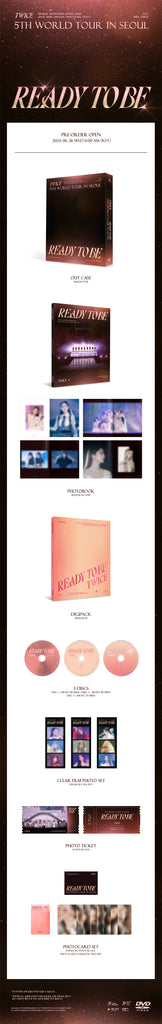 Twice - Ready To Be 5th World Tour in Seoul DVD Version Inclusions