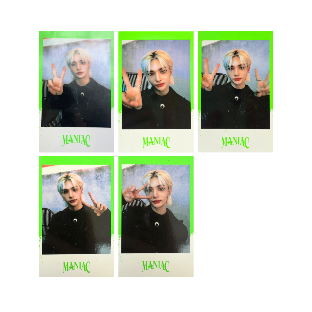 RESTOCK) Stray Kids - Hyunjin Maniac Tour Polaroid White Set