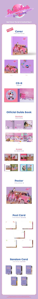 Red Velvet - THE REVE FESTIVAL DAY 2 Album Guide Book Version Inclusions