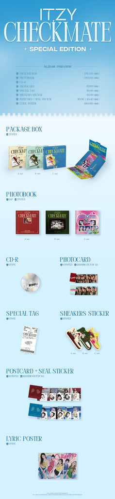 Itzy - Checkmate Special Edition Album Inclusions