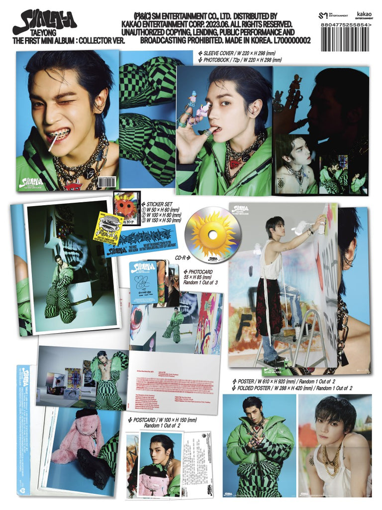 Taeyong - Shalala Album Collectors Version Inclusions