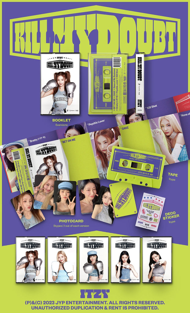 Itzy - Kill My Doubt Album Casette Version Inclusions