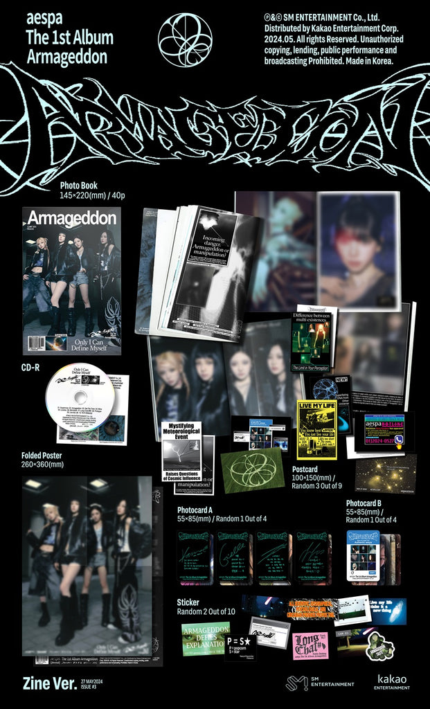 Aespa - Armageddon Album Zine Version Inclusions