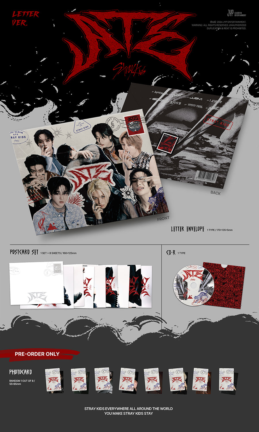 Stray Kids - ATE Album Letter Version – lilakshop