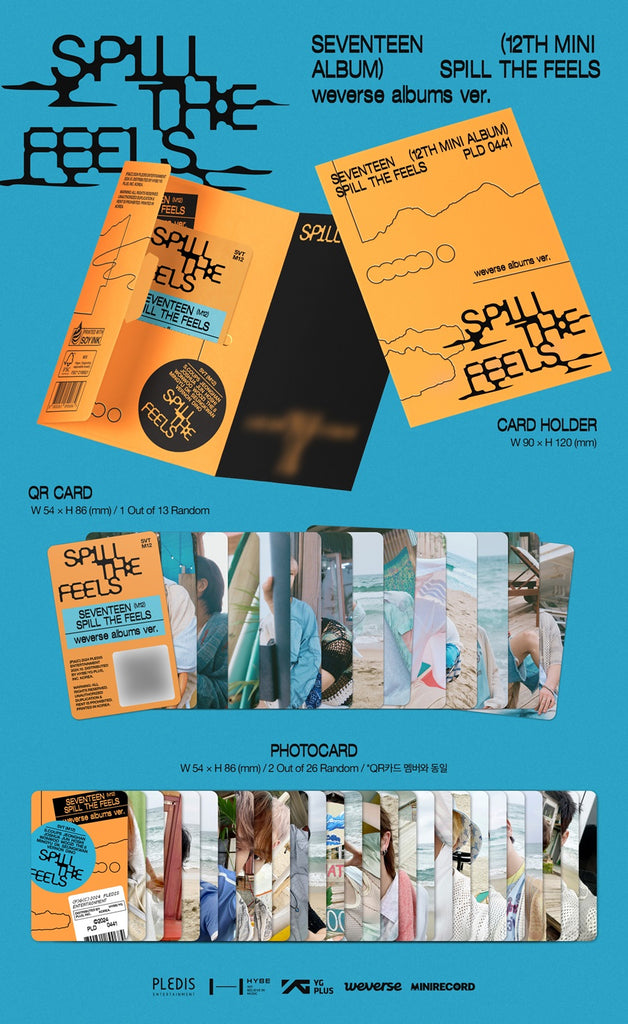 Seventeen - Spill The Feels Album Weverse Version Inclusions