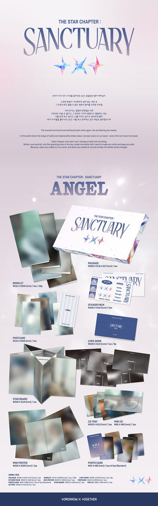 TXT The Star Chapter: Sanctuary Album Angel Version Inclusions