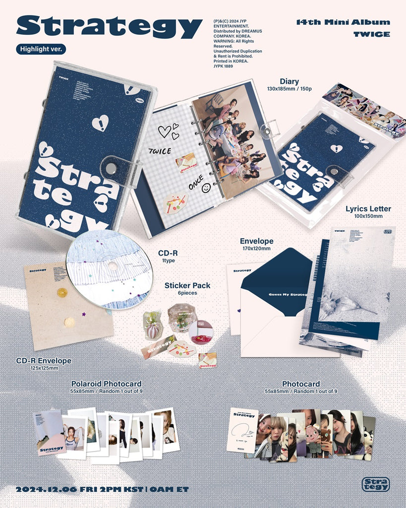 Twice - Strategy Album Highlight Version Inclusions