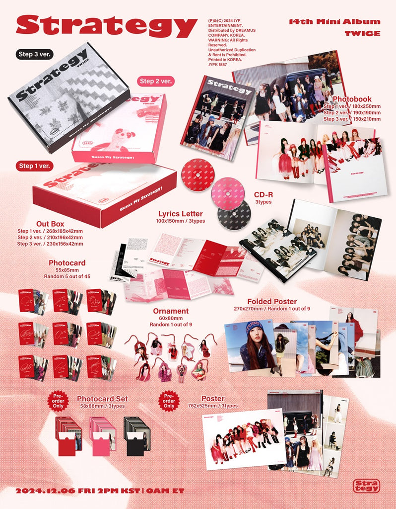 Twice - Strategy Album Standard Version  Inclusions