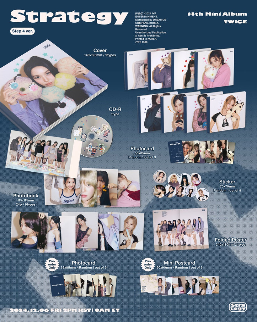 Twice - Strategy Album Member Version  Inclusions