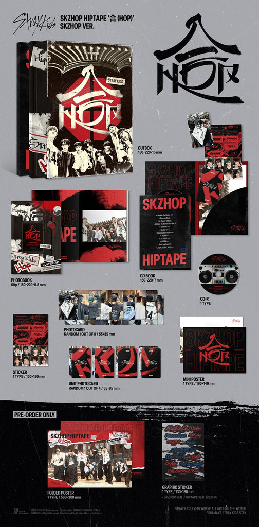 Stray Kids - SKZHOP Hiptape Album Standard Version Inclusions