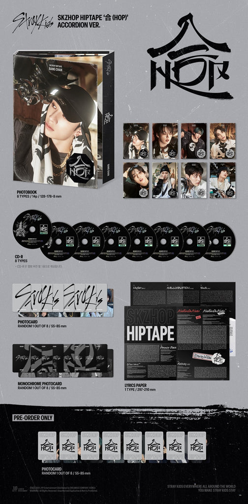 Stray Kids - SKZHOP Hiptape Album Accordion Version Inclusions